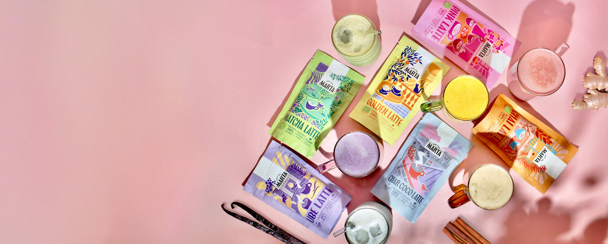 La gamme Atelier Marta, sachets et lattes colorés