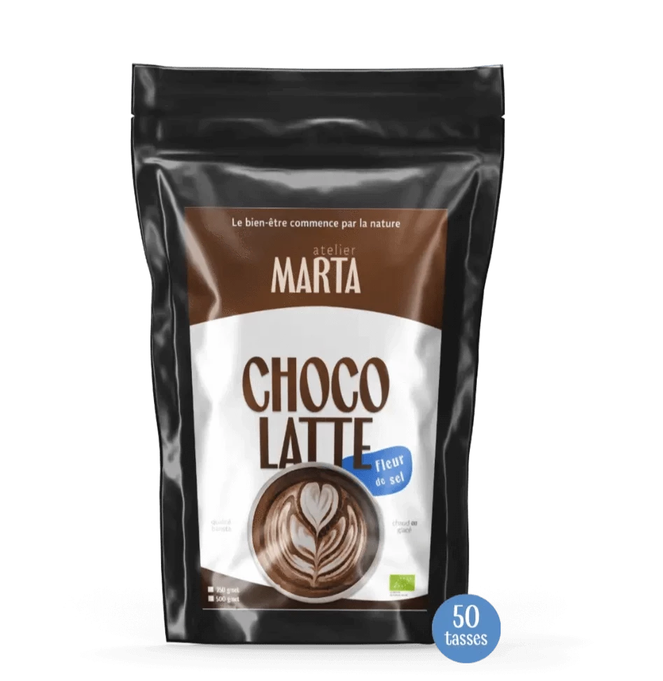 Choco Latte bio | bien-être mental et cardiaque | format passion - Atelier Marta