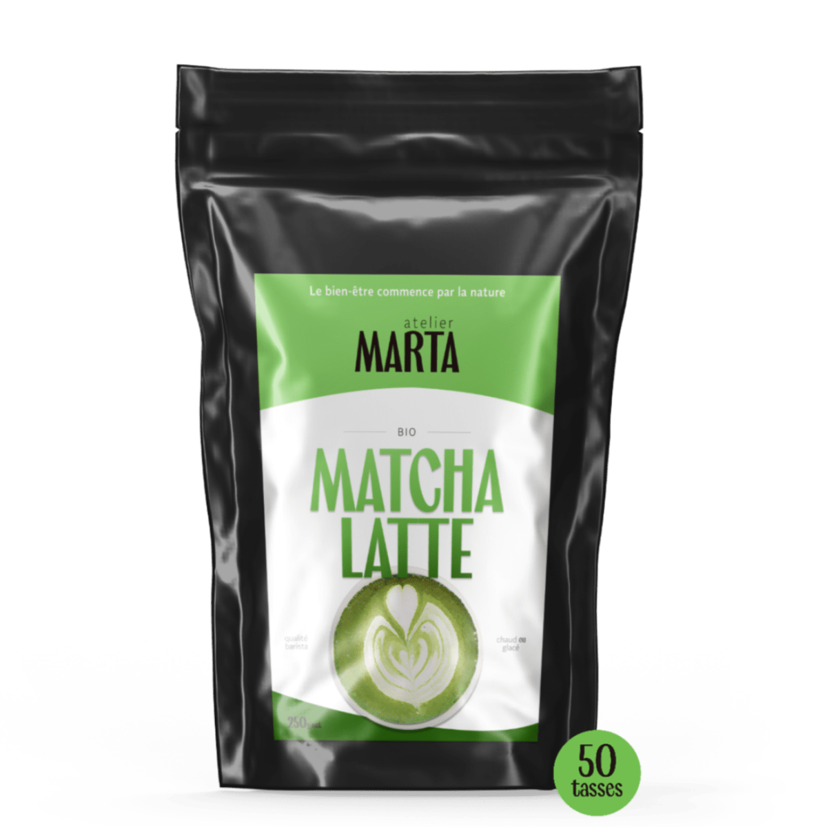 Matcha Latte bio | énergie et concentration | format passion - Atelier Marta